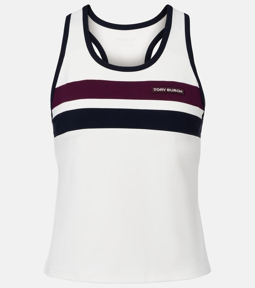 tory burch striped jersey tank top
