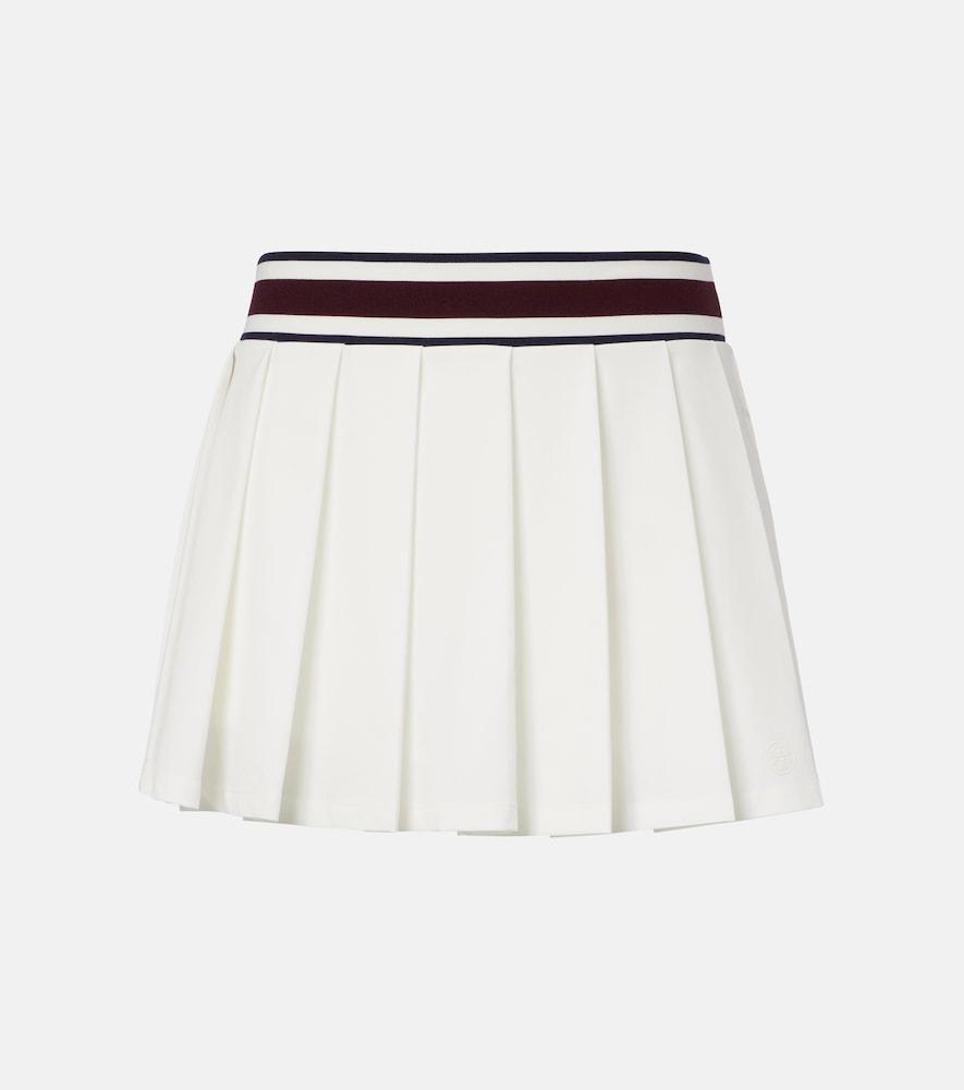 tory burch striped pleated tennis skirt