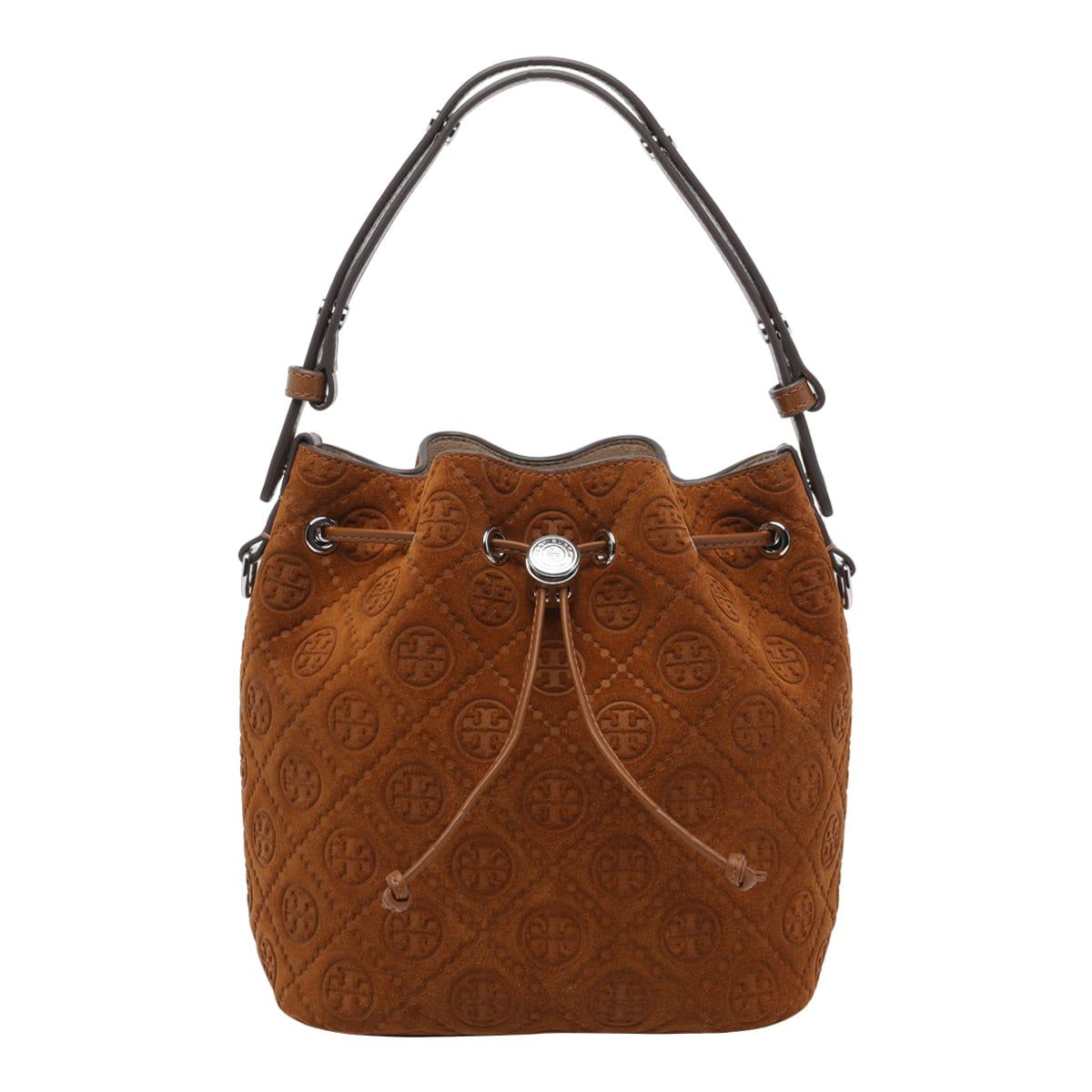 tory burch t monogram bucket bag