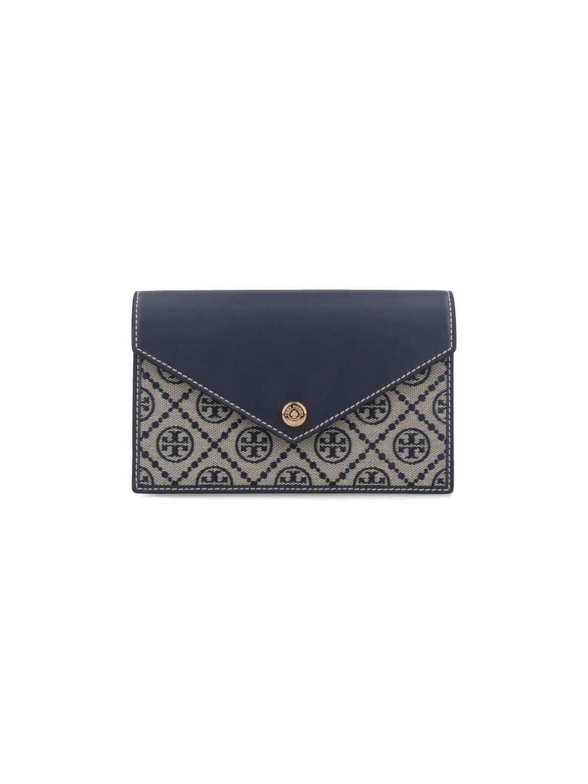 tory burch t monogram chain wallet