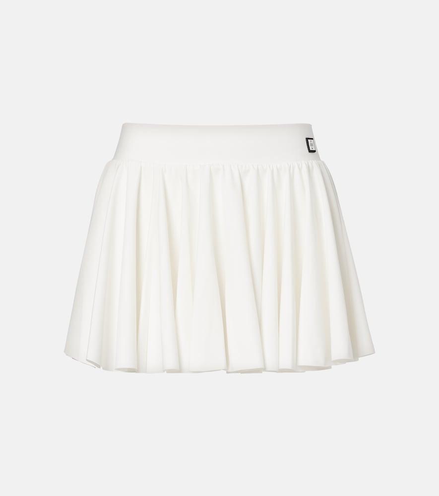 tory burch t monogram gathered jersey skort