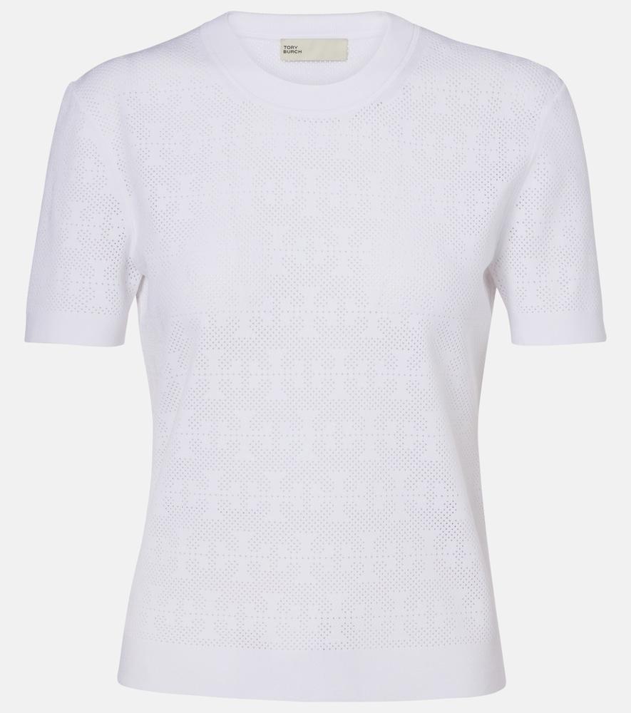 tory burch t monogram jacquard sweater