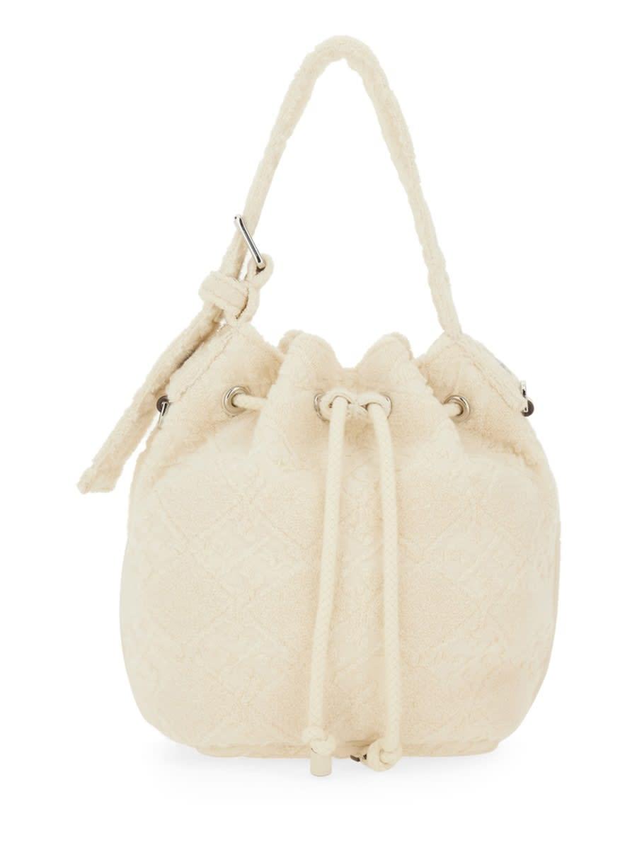 tory burch t monogram mini bucket bag