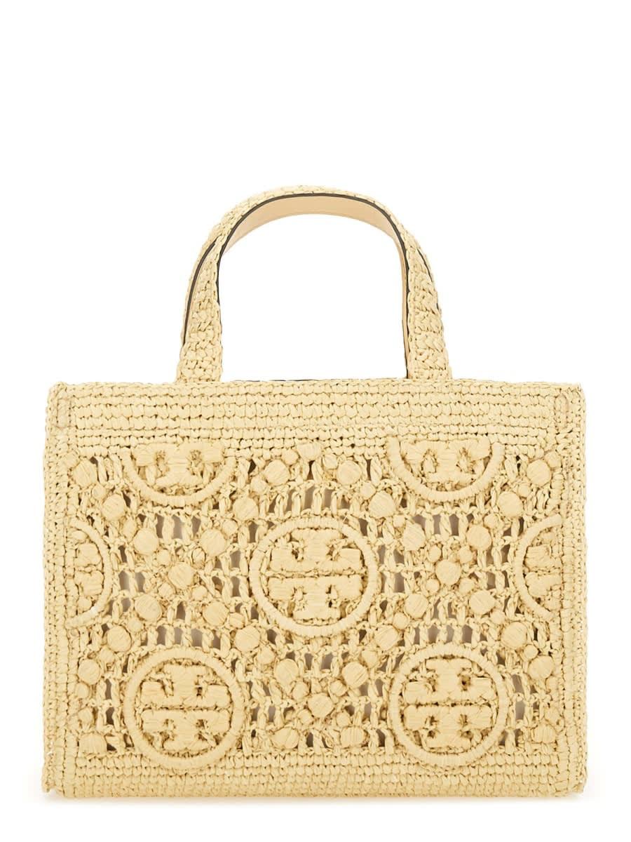 tory burch t monogram shopping bag