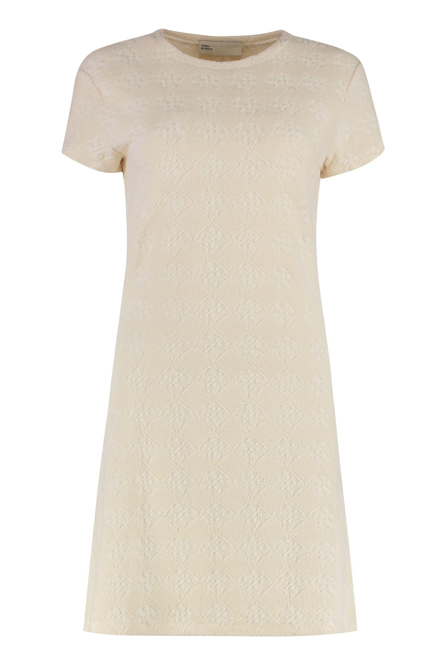 tory burch terry cotton-blend dress