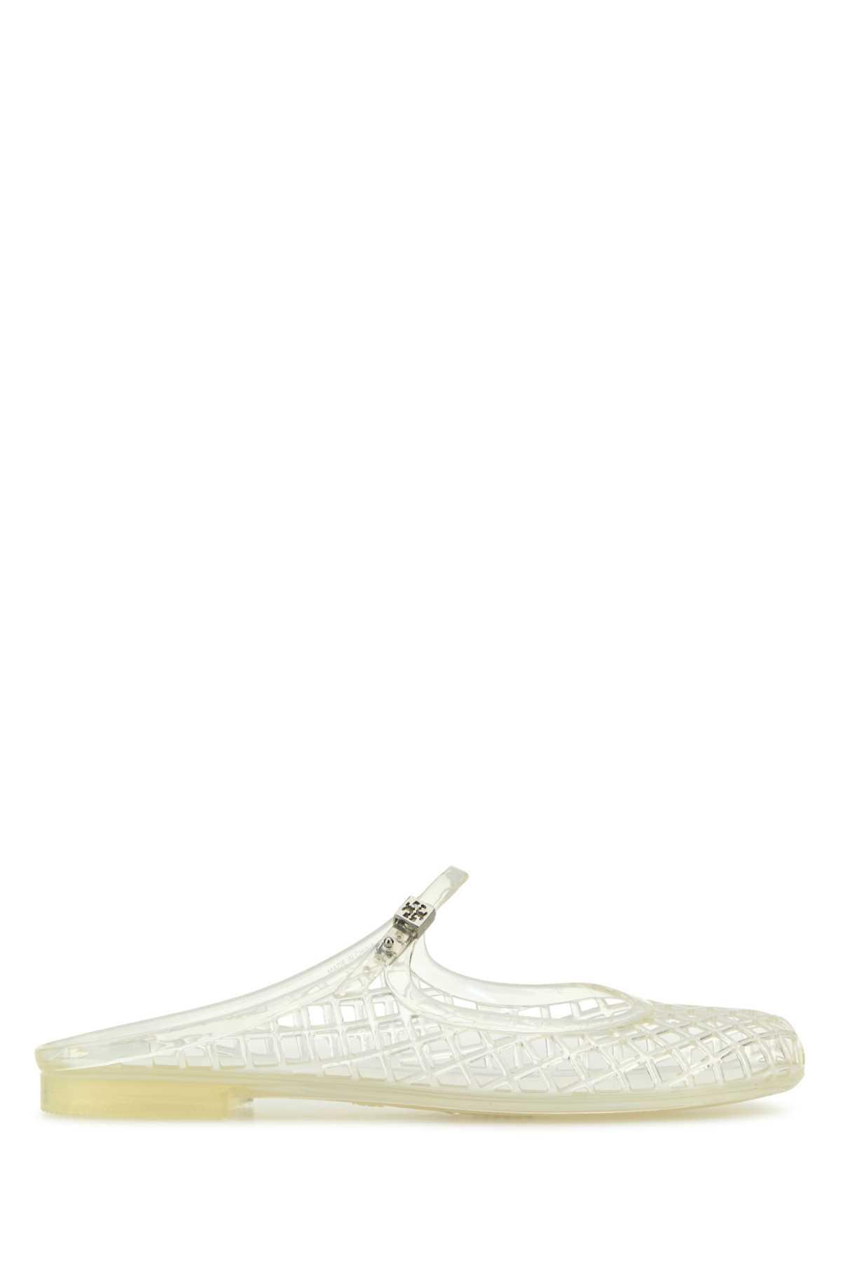 tory burch transparent rubber mellow slippers