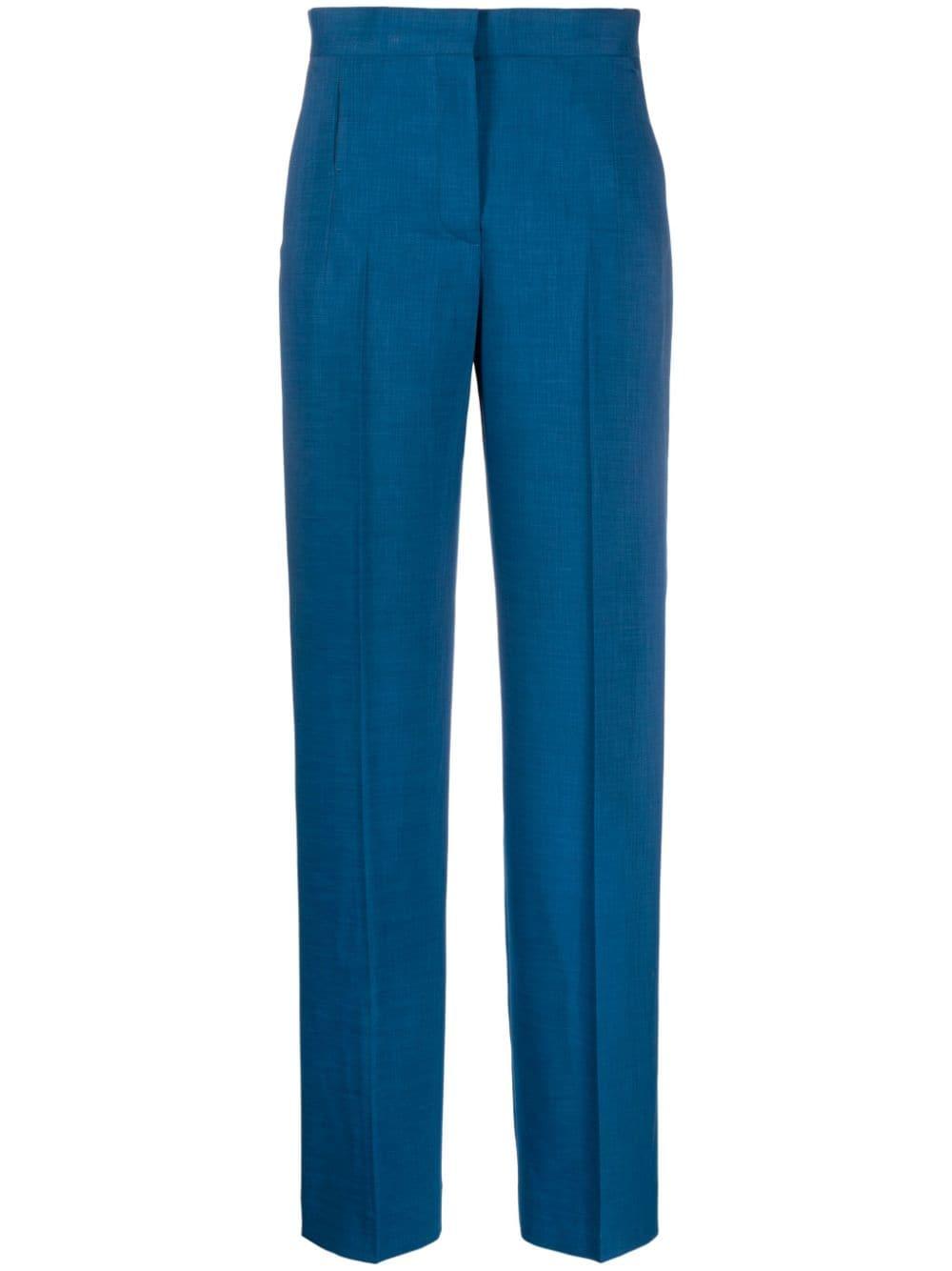 tory burch trousers blue outer: polyester - women