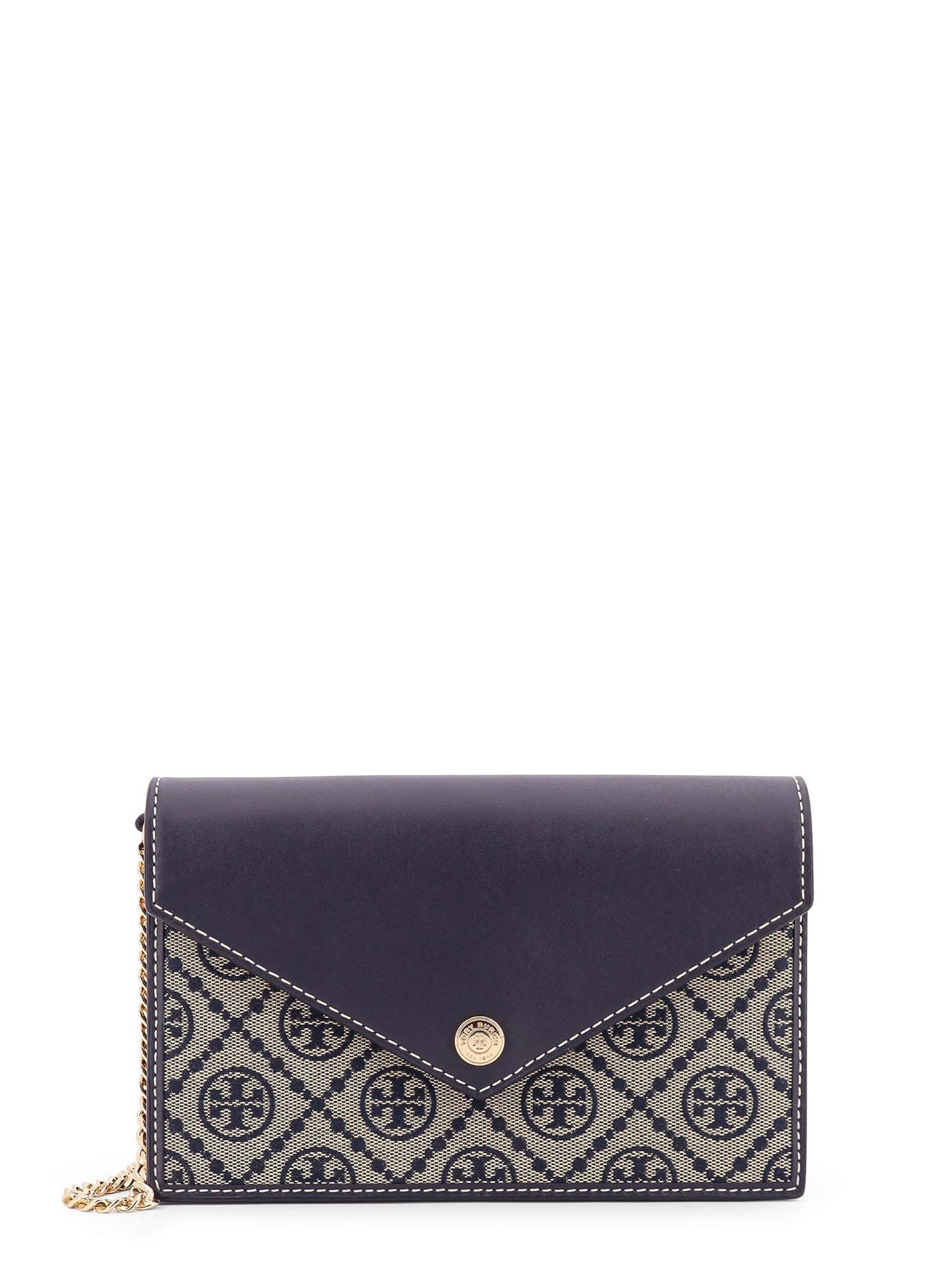 tory burch wallets blue cotone poliestere - women