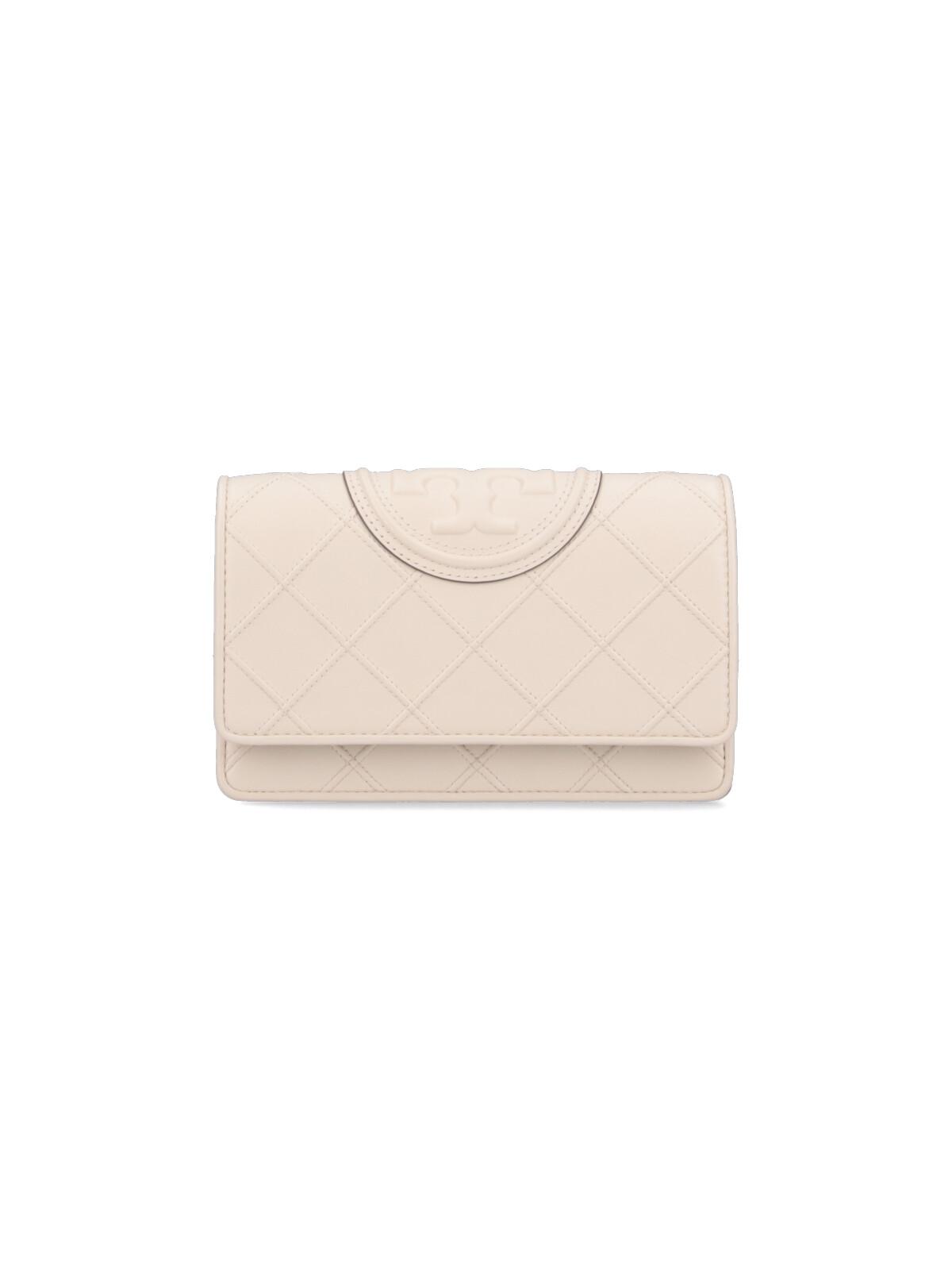 tory burch wallets white body: lamb leather - women