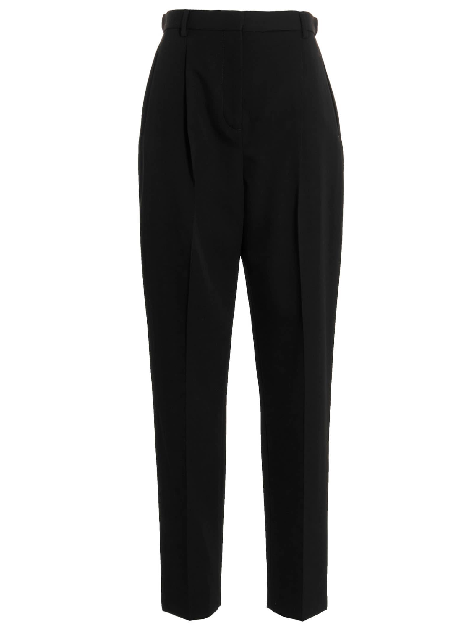 tory burch wool twilled tailored trousers