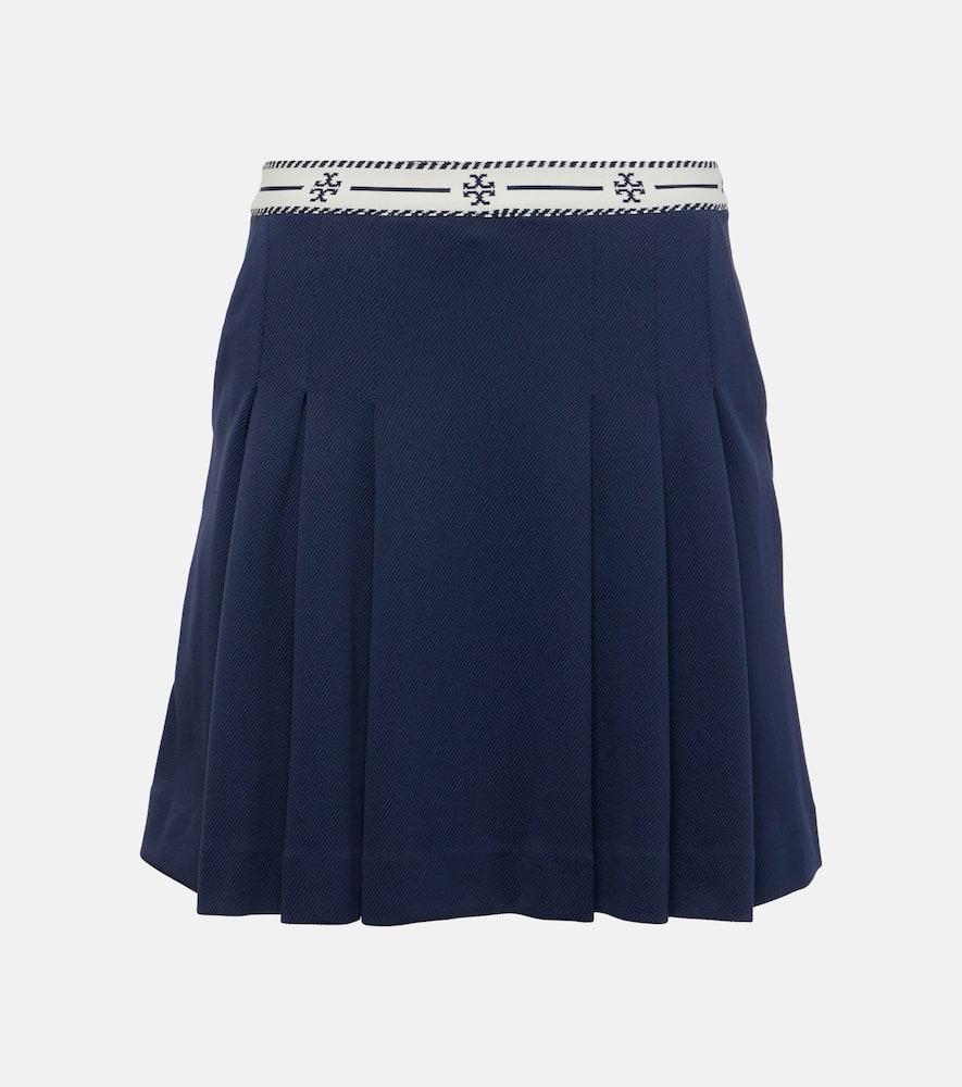 tory sport logo ruffled miniskirt