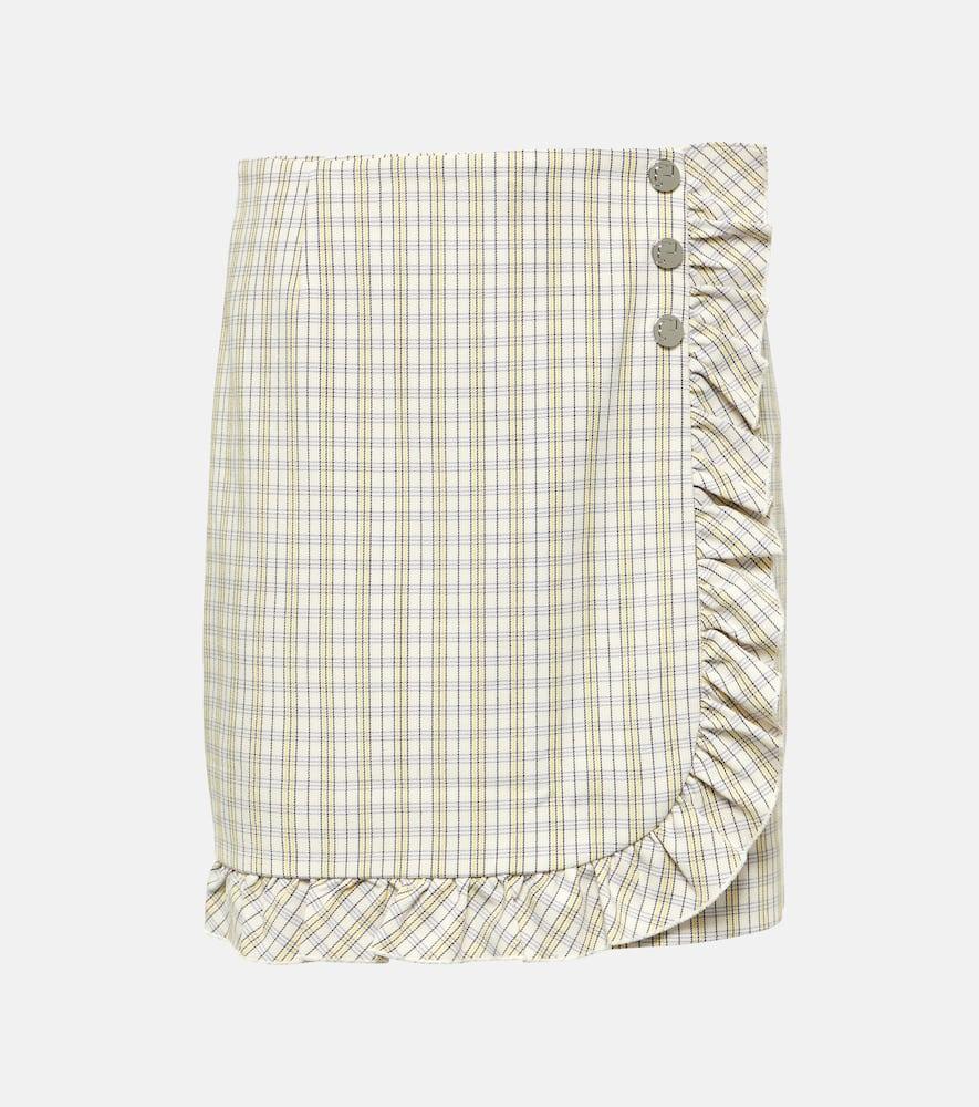 tory sport ruffled pinstripe cotton skort