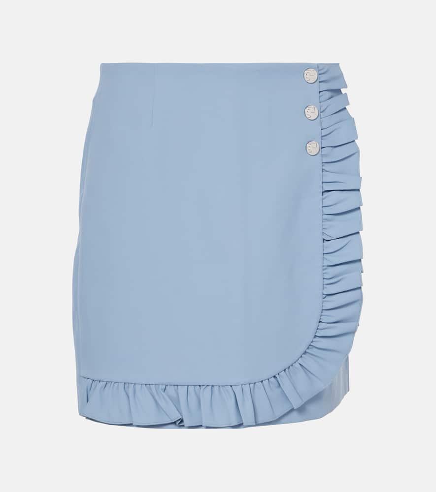 tory sport ruffled twill miniskirt