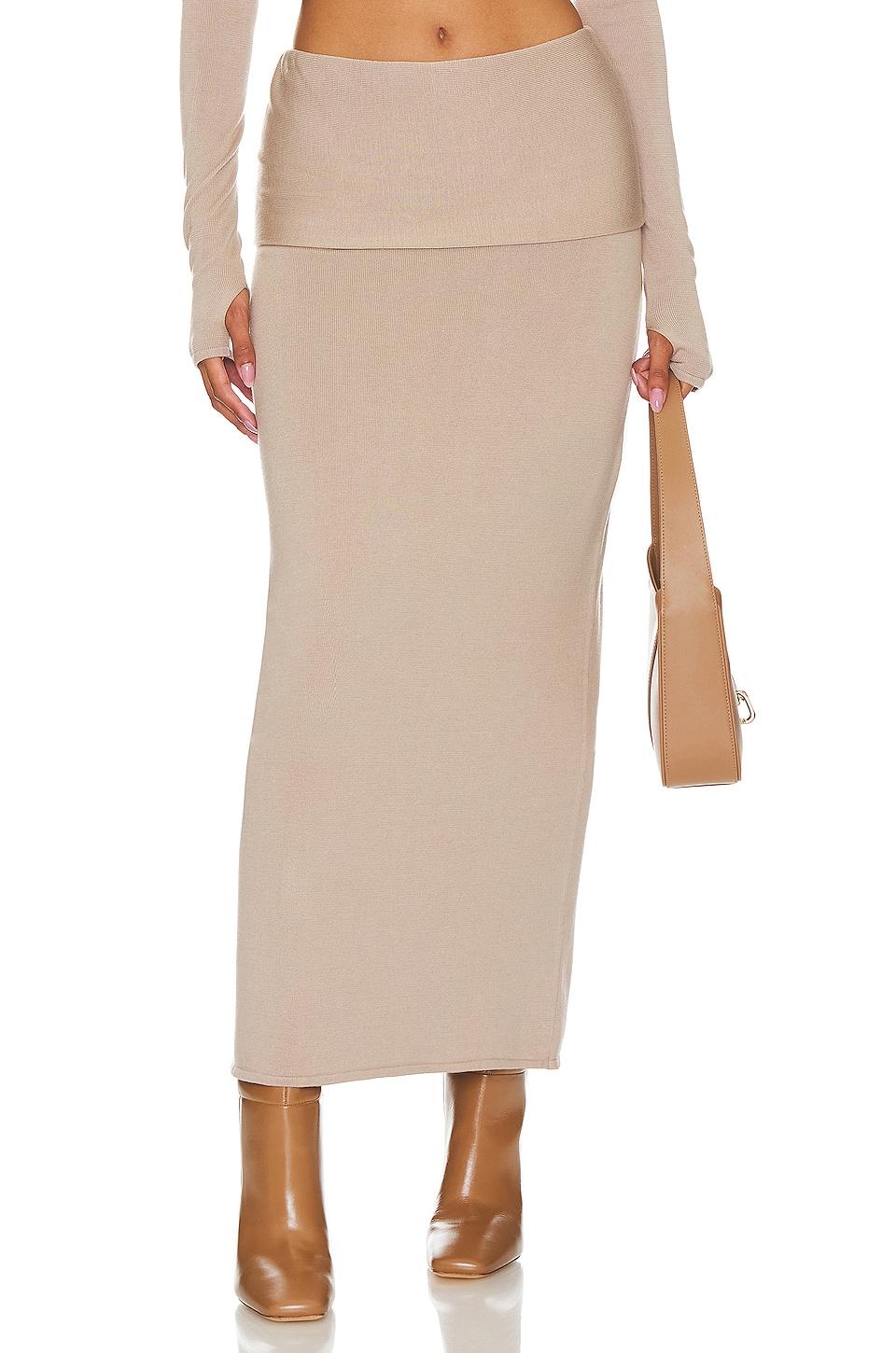 tosca fold over maxi skirt