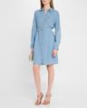 tosia belted denim shirtdress