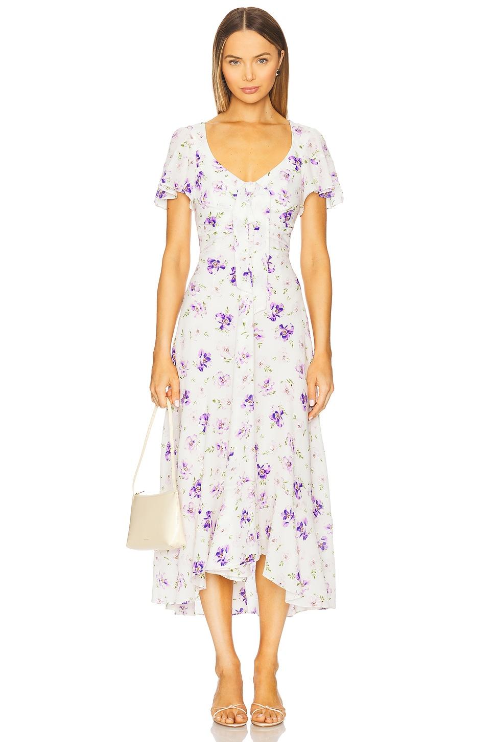 tossed midi dress