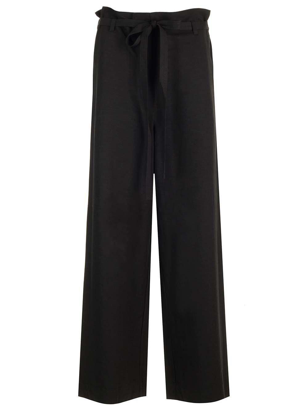 totême belted flared trousers