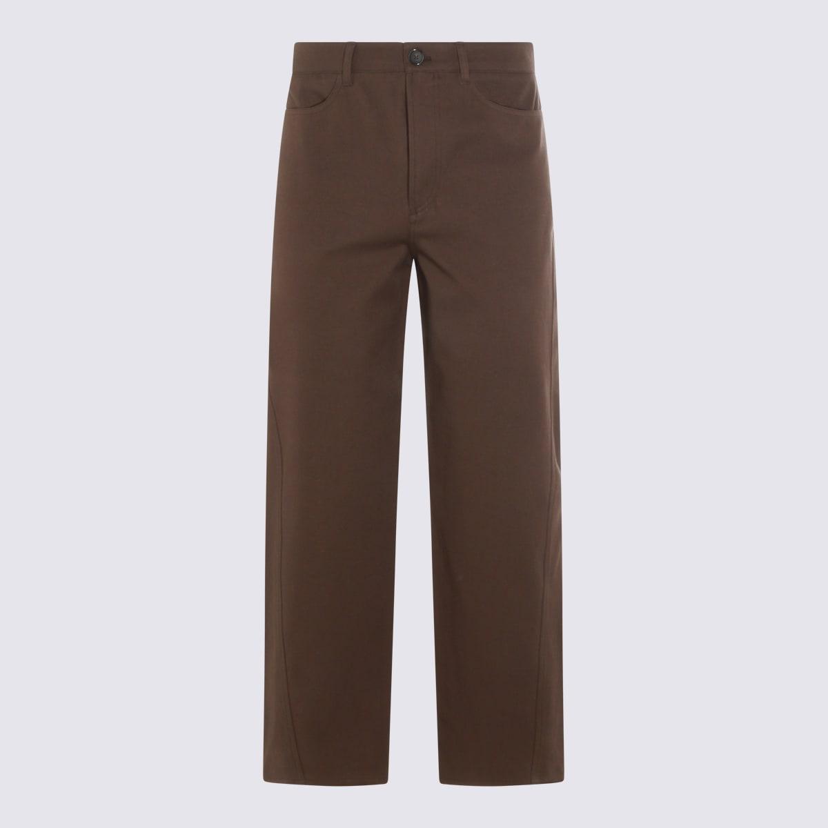 totême brown cotton jeans