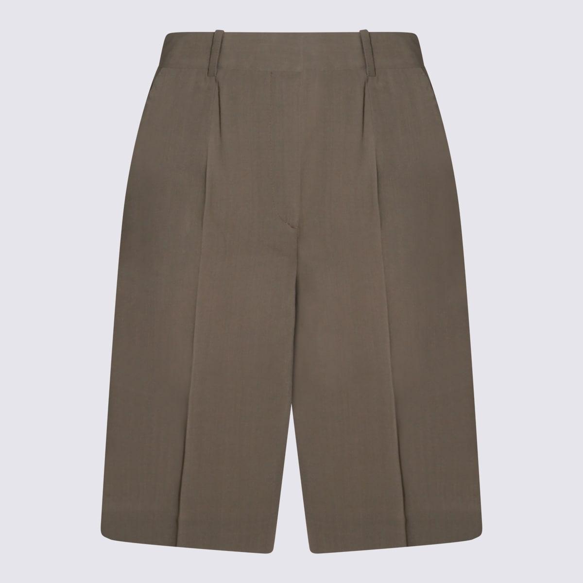 totême brown shorts