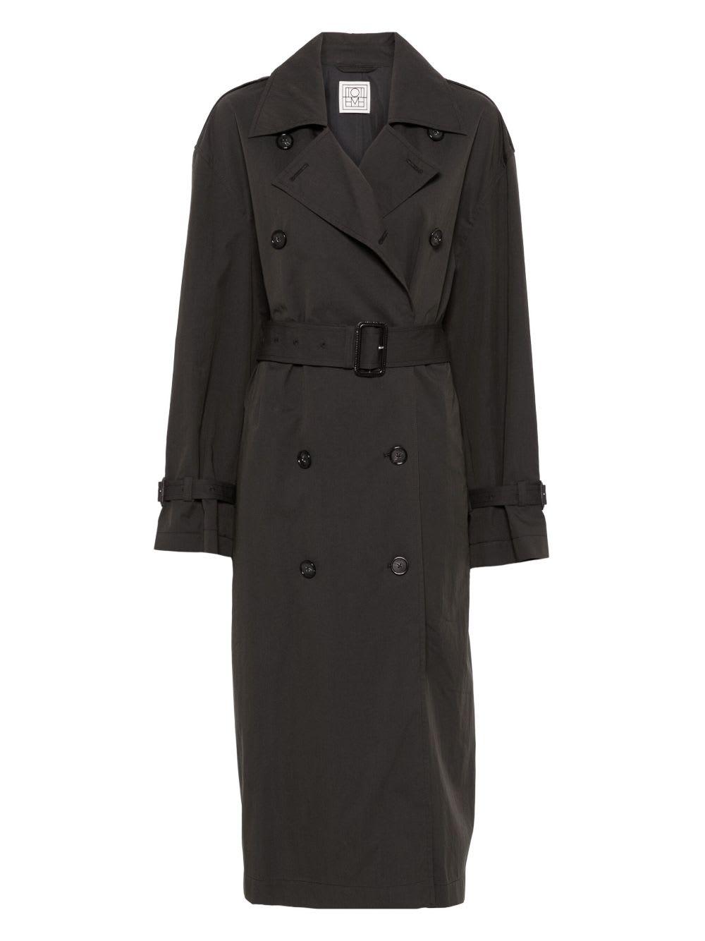 totême cotton blend trench coat