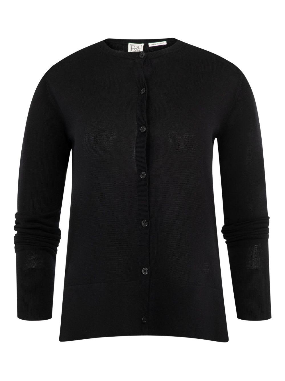 totême crewneck cardigan