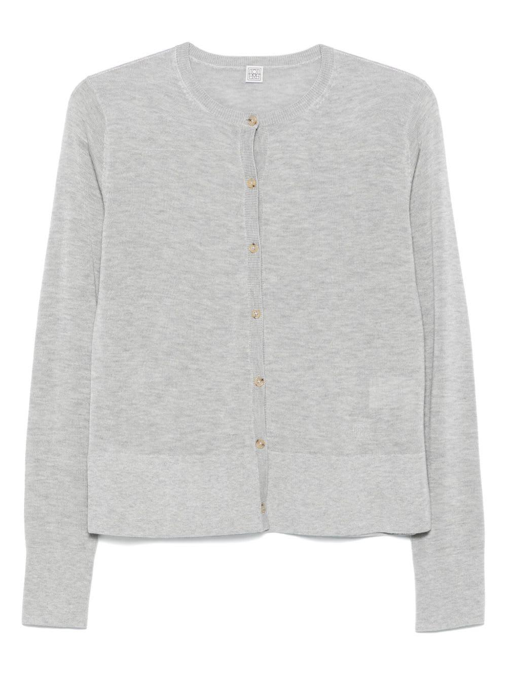 totême crewneck cardigan