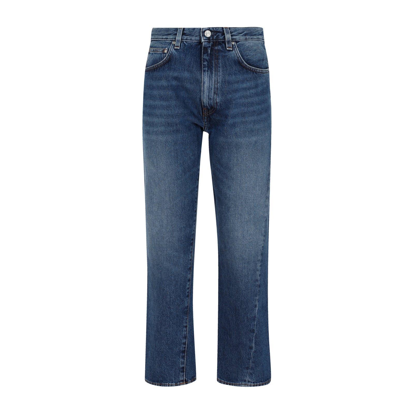 totême cropped straight-leg jeans
