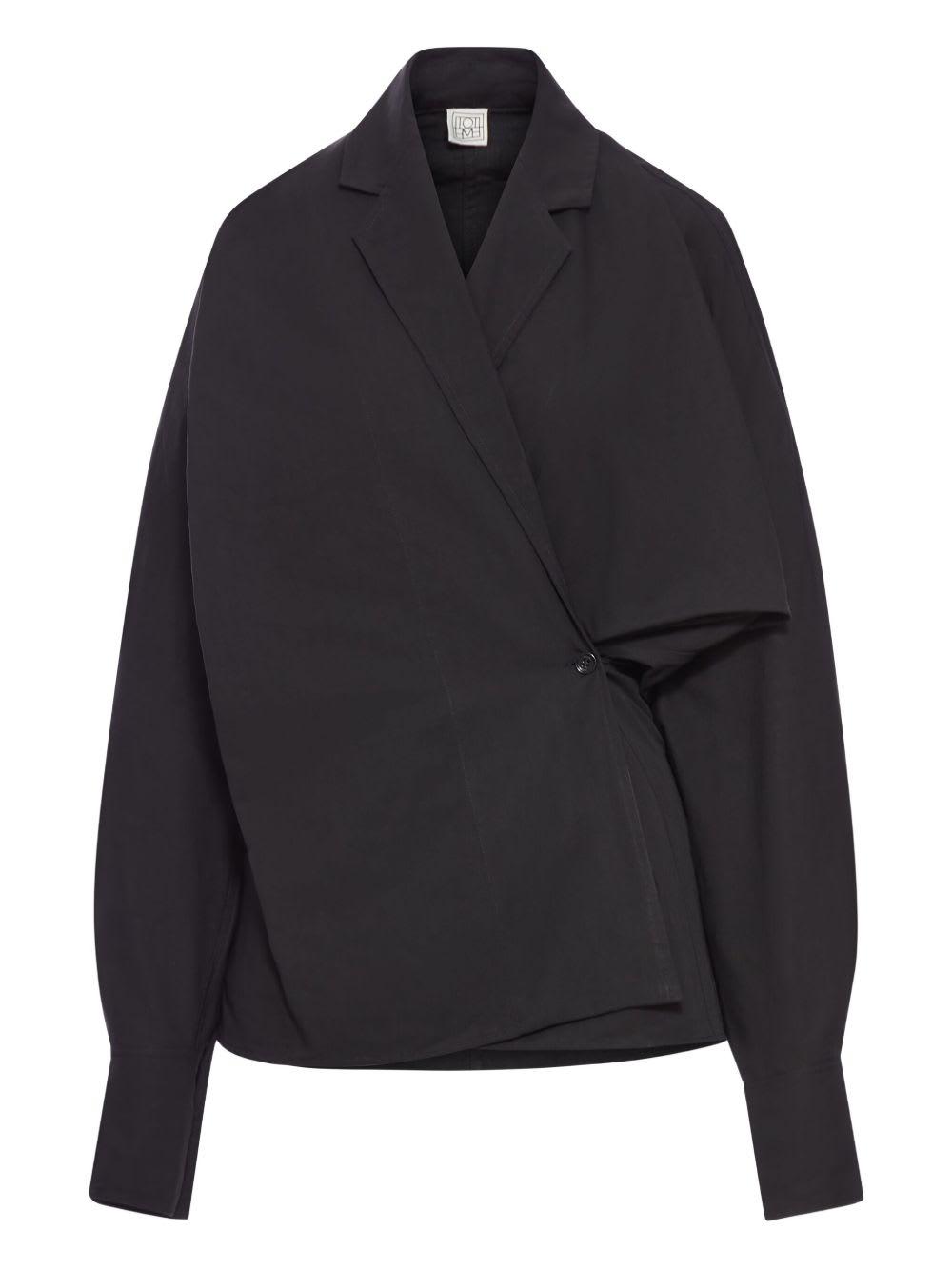 totême draped blouse