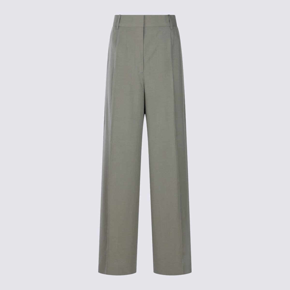 totême grey viscose pants