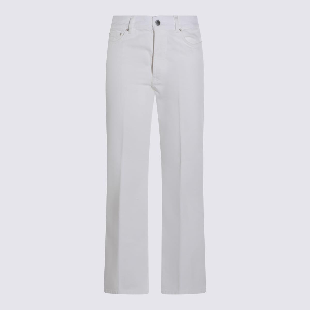 totême off white cotton jeans