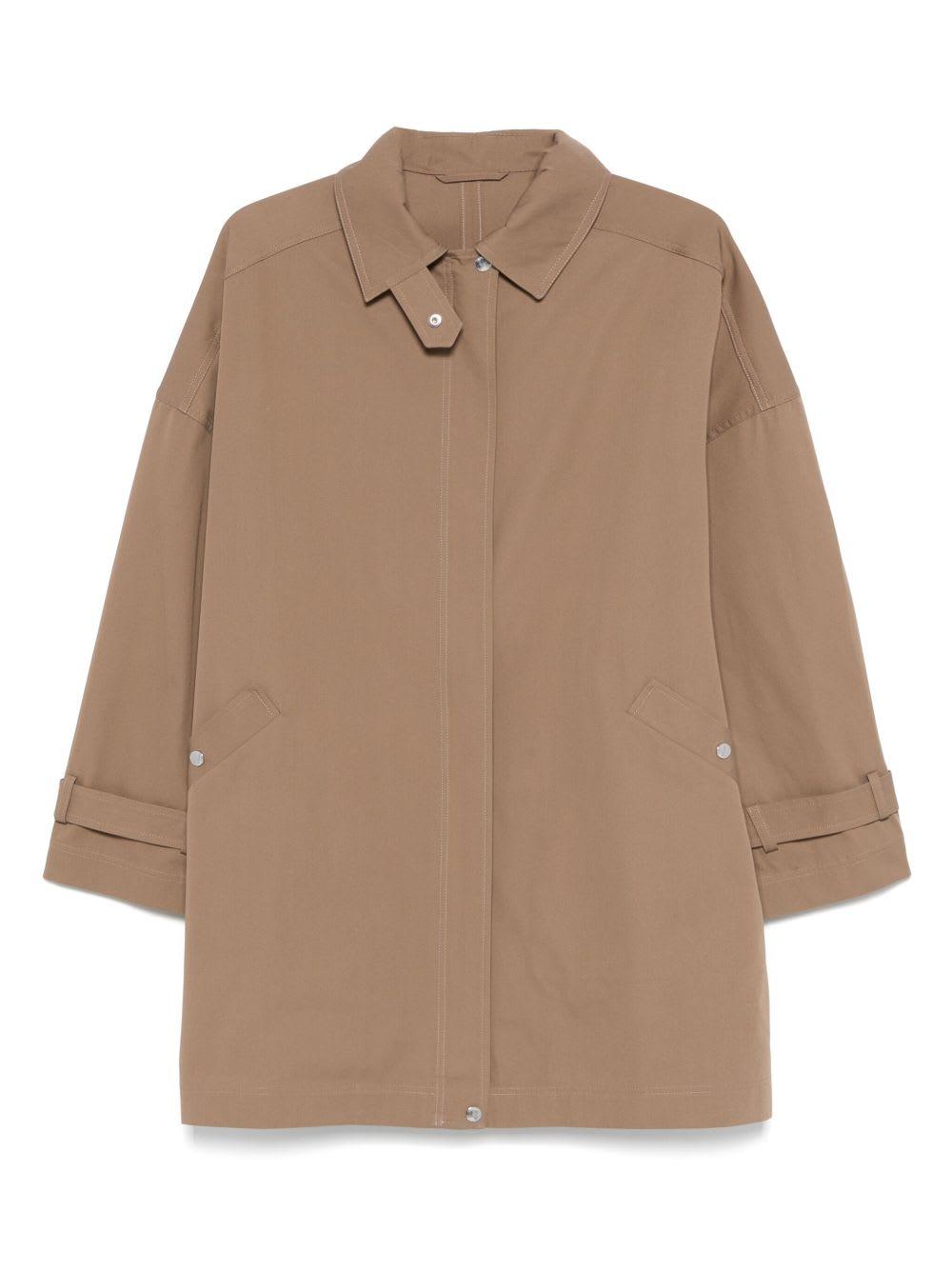 totême organic cotton oversized trench coat