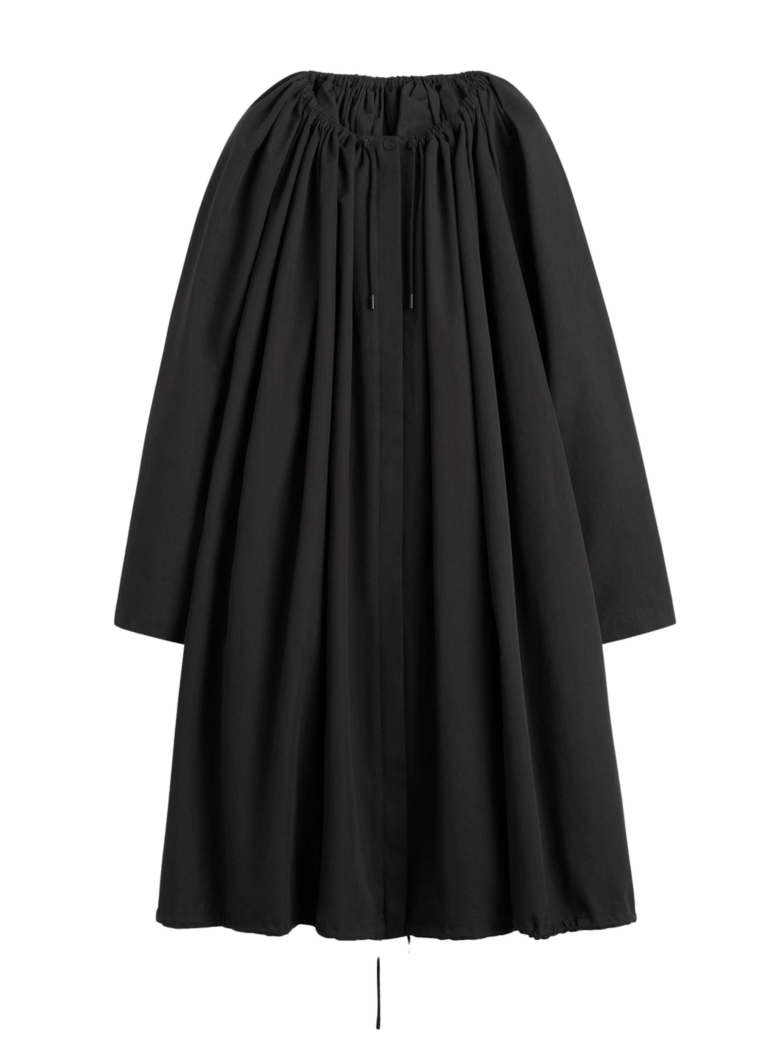 totême ruffled parachute coat