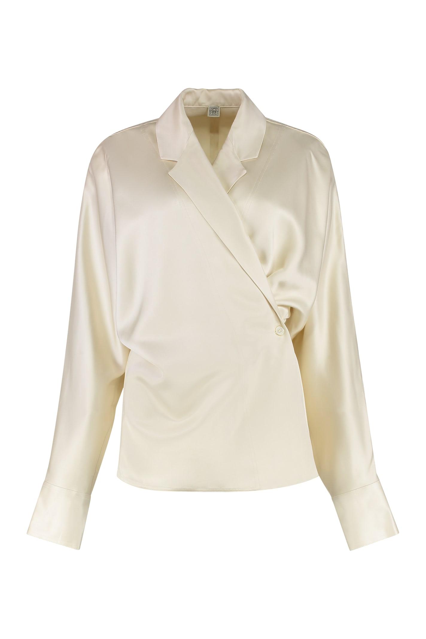 totême satin blouse