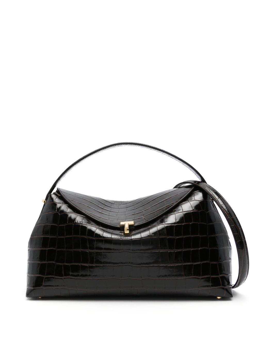 totême t-lock leather handbag