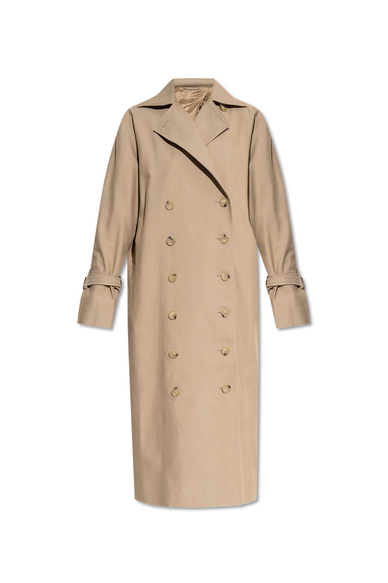 totême toteme double-breasted trench coat