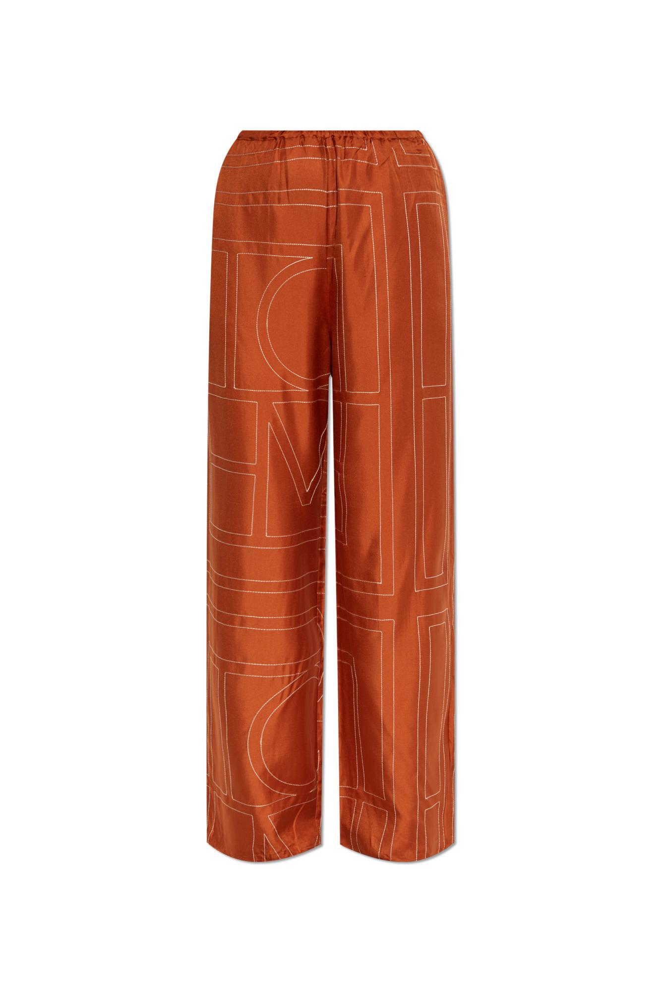 totême toteme silk pants