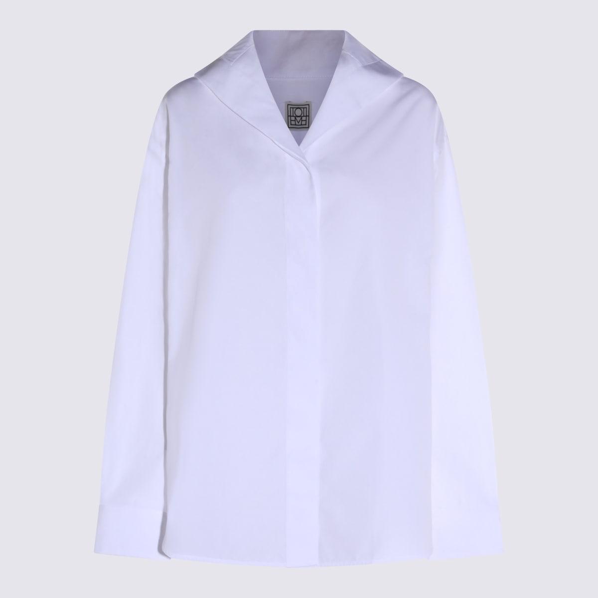 totême white cotton shirt