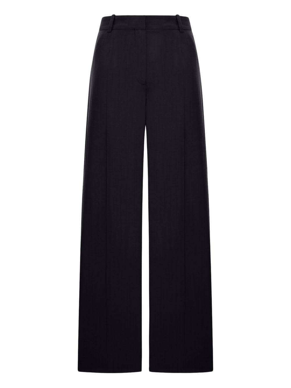 totême wool blend fluid trousers