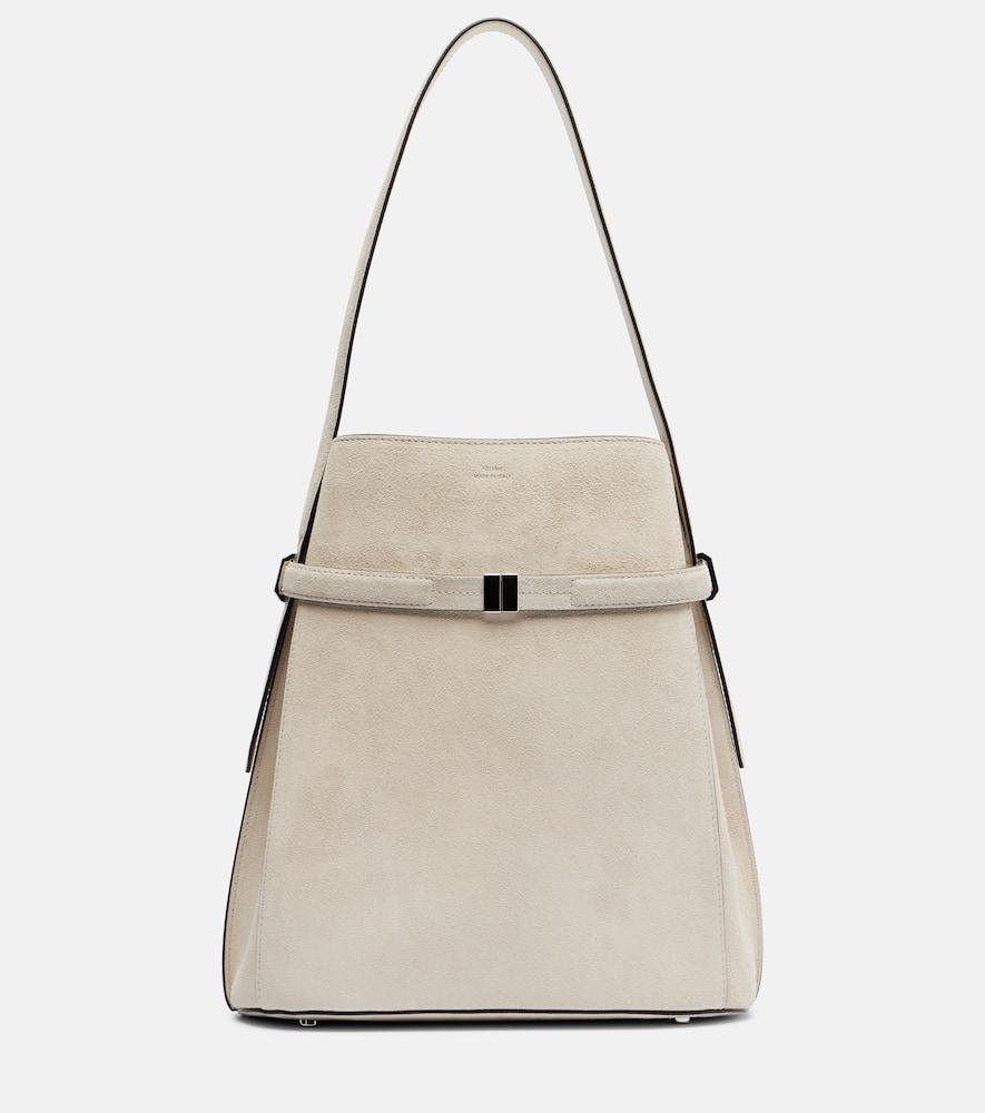 toteme belted medium suede bucket bag