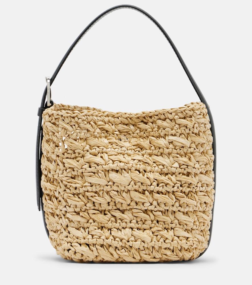 toteme belted small raffia top