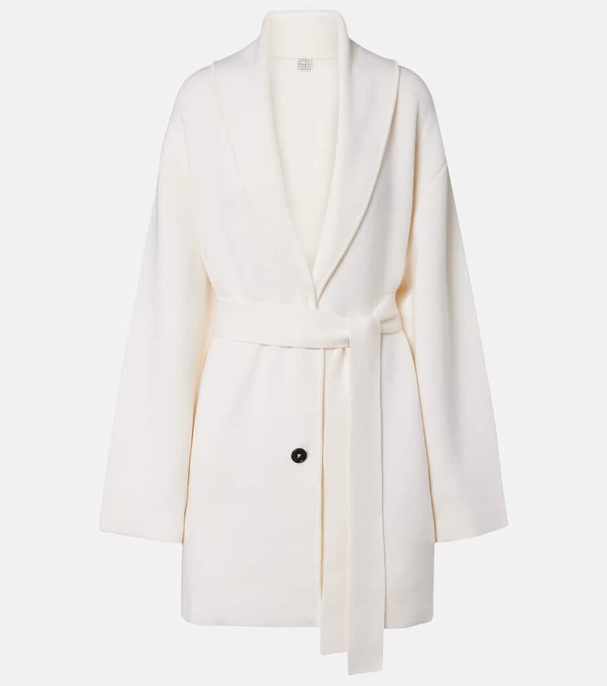 toteme belted wool coat