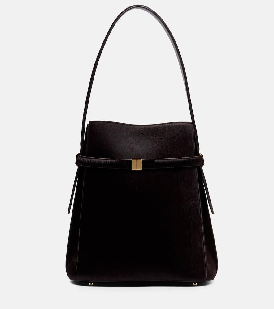 toteme calf hair bucket bag