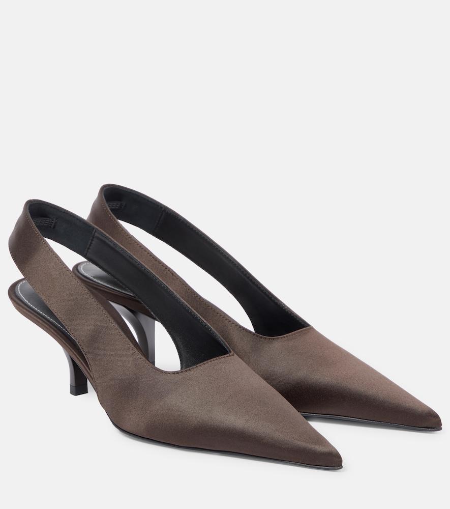 toteme classic 55 satin slingback pumps