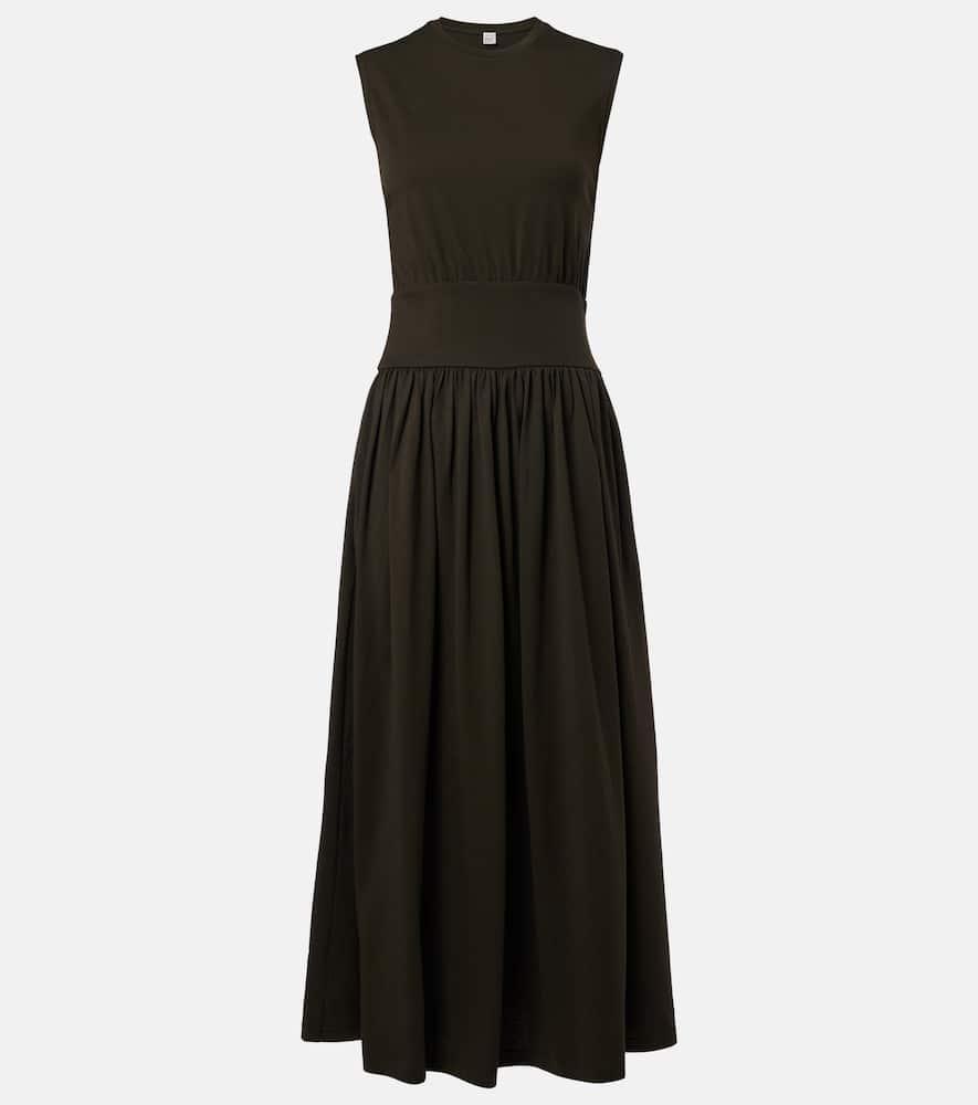 toteme cotton jersey maxi dress