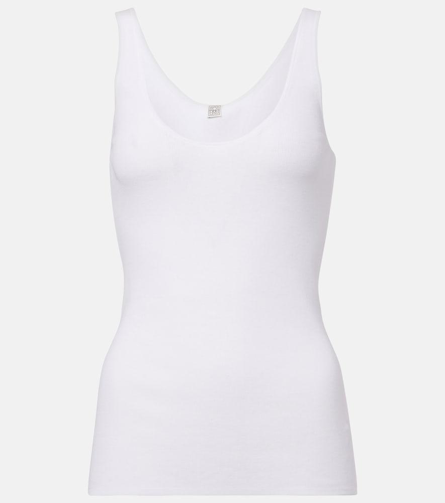 toteme cotton jersey tank top