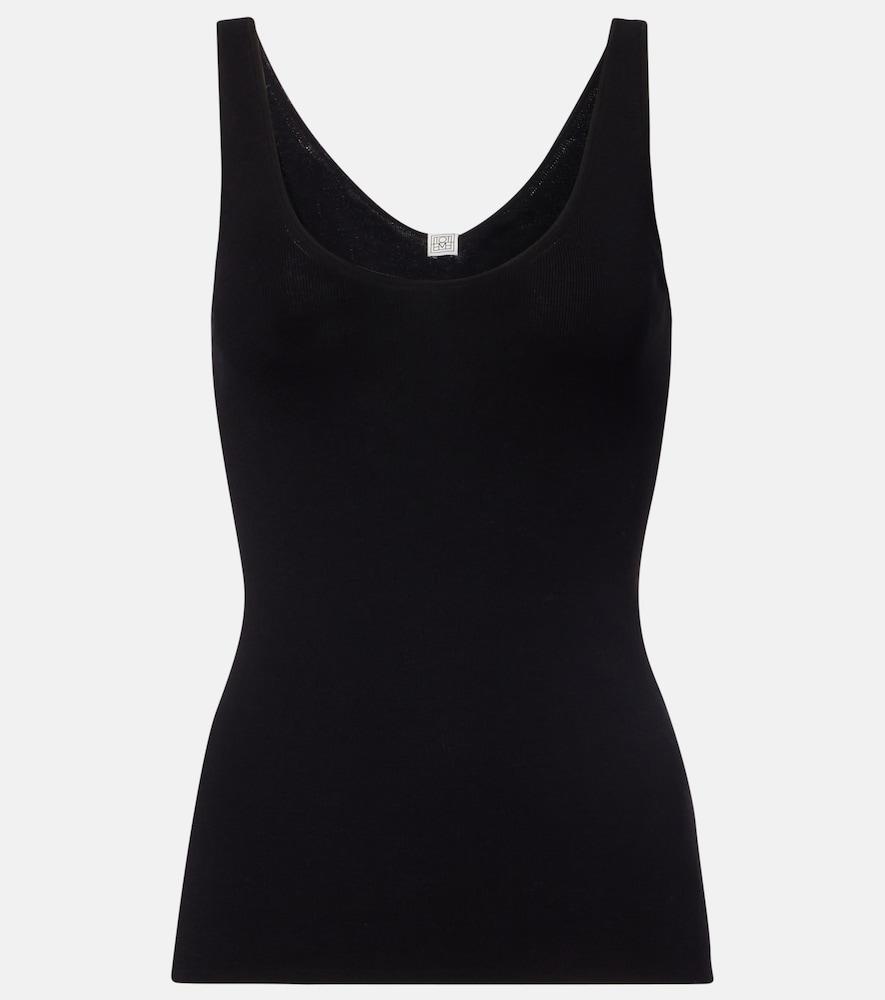 toteme cotton jersey tank top