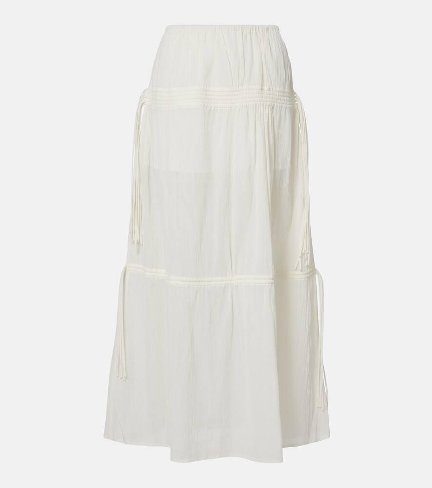 toteme cotton maxi skirt
