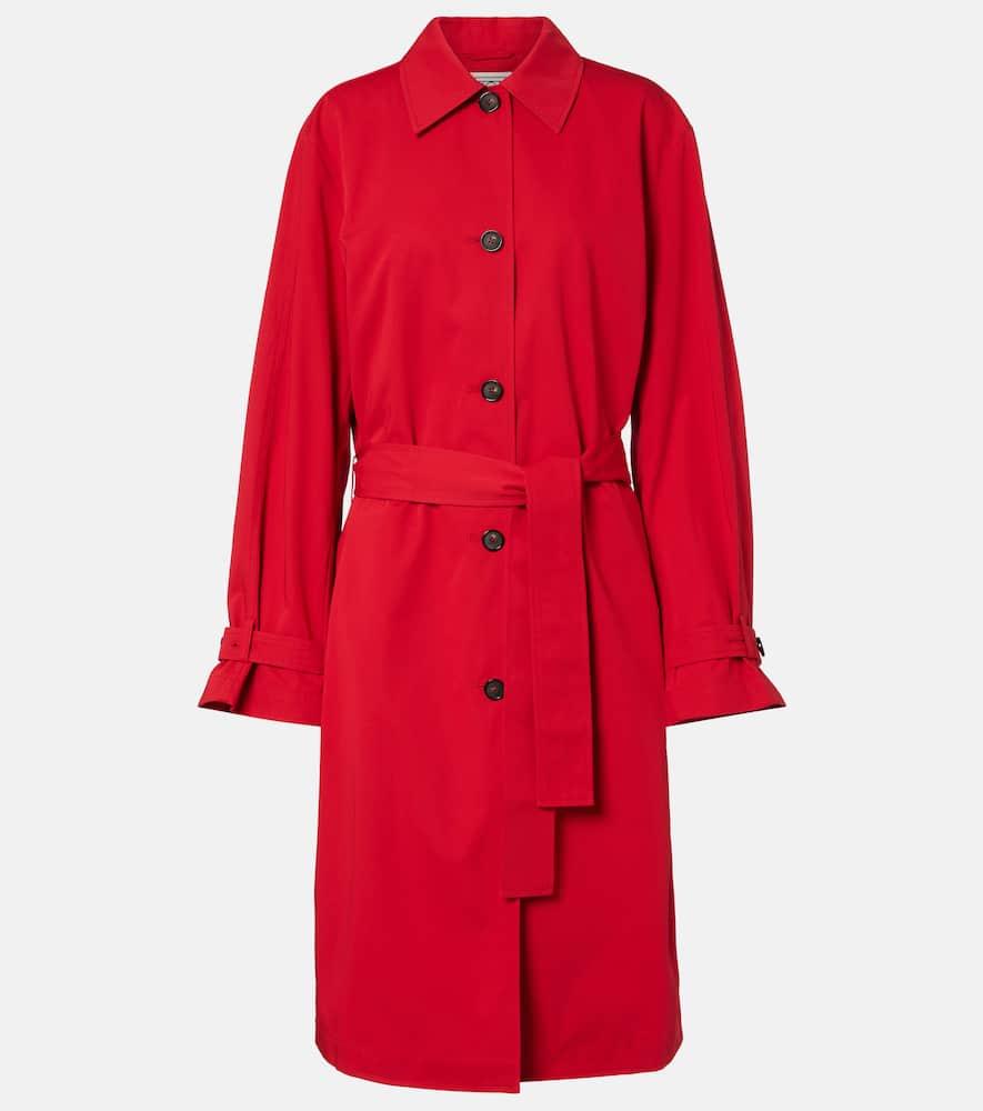 toteme cotton trench coat