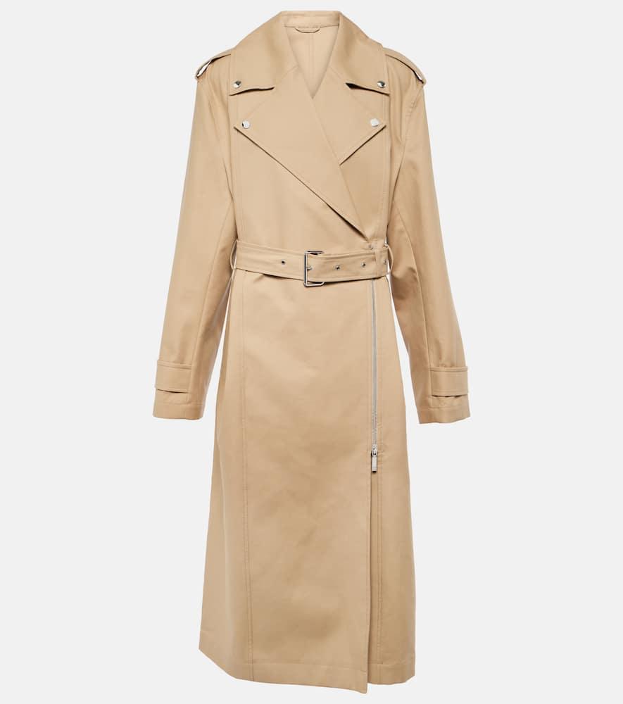 toteme cotton trench coat