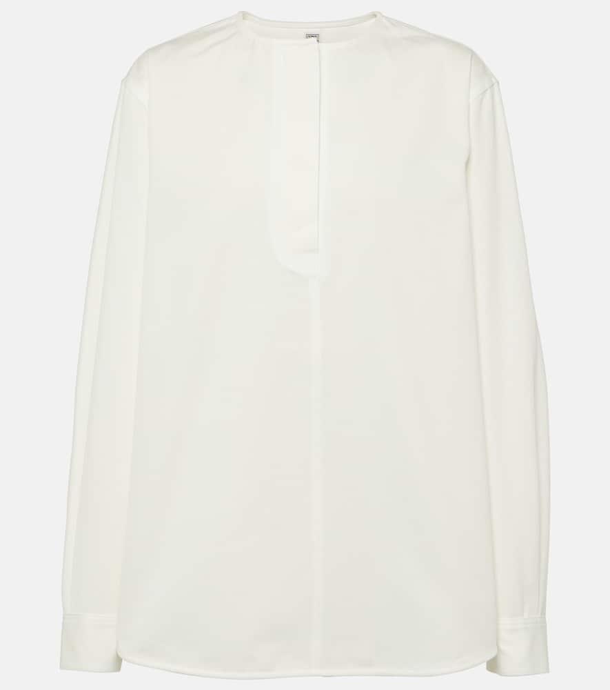 toteme cotton twill blouse